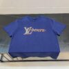 6930f53a6e68136f4d9b3fb7 LOUIS VUITTON Hand-Embroidered Beaded Short-Sleeve T-Shirt Crafted from 280g Pure Cotton Double-Yarn Fabric with Delicate Beadwork Logo on Front, Adding Elegant and Textured Detail to Everyday Looks