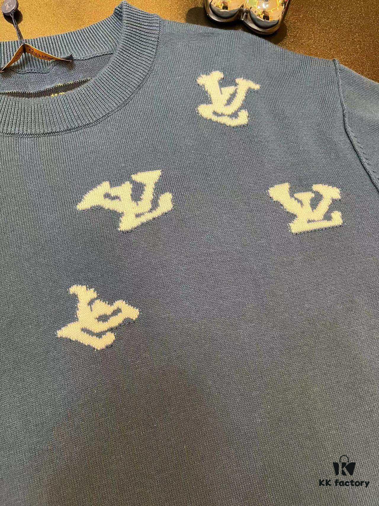 6930f5466e68136f4d9b3fc6 LOUIS VUITTON Louis Vuitton 2023 Jazz Trumpeter Jacquard Knit Short-Sleeve Top