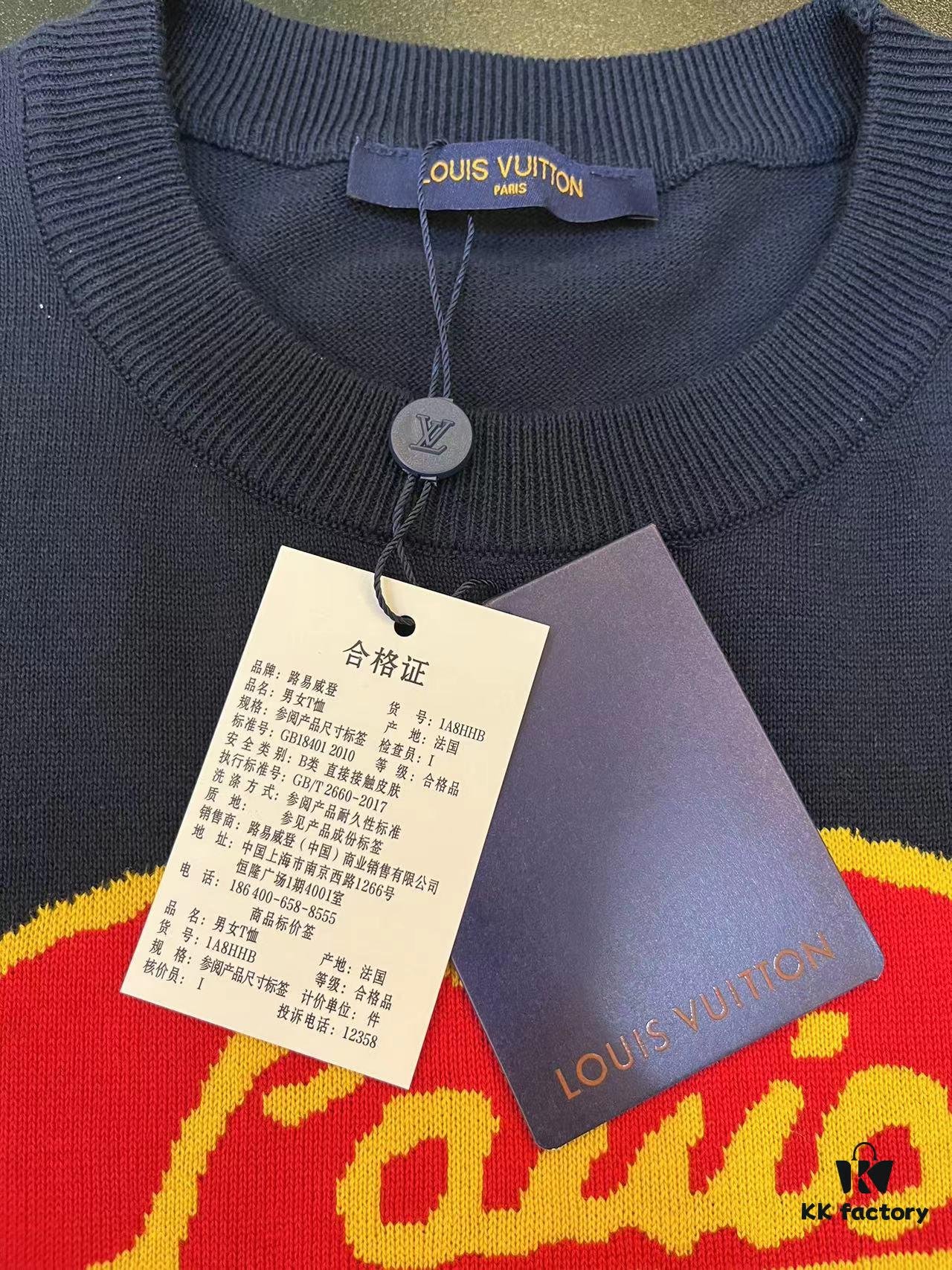 6930f54b6e68136f4d9b3fcb LOUIS VUITTON LV 2024 Spring New Heart Knit Short-Sleeve Unisex