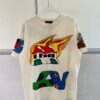 6930f54c6e68136f4d9b3fcf LOUIS VUITTON Lv Louis Vuitton European Runway Flame Short Sleeve T-Shirt with Front and Back Colorful Graffiti Print