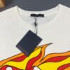 6930f54f6e68136f4d9b3fd0 LOUIS VUITTON Lv Louis Vuitton European Runway Flame Short Sleeve T-Shirt with Front and Back Colorful Graffiti Print