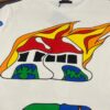 6930f54f6e68136f4d9b3fd1 LOUIS VUITTON Lv Louis Vuitton European Runway Flame Short Sleeve T-Shirt with Front and Back Colorful Graffiti Print