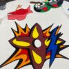 6930f5516e68136f4d9b3fd3 LOUIS VUITTON Lv Louis Vuitton European Runway Flame Short Sleeve T-Shirt with Front and Back Colorful Graffiti Print