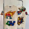 6930f5546e68136f4d9b3fd7 LOUIS VUITTON Lv Louis Vuitton European Runway Flame Short Sleeve T-Shirt with Front and Back Colorful Graffiti Print