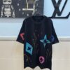 LOUIS VUITTON Louis Vuitton Hand-Painted Graffiti New Short Sleeve T-Shirt