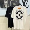 6930f5666e68136f4d9b3fe4 Louis Vuitton/LV New Embroidered Appliqué Round Neck Short Sleeve T-Shirt