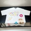 6930f5696e68136f4d9b3fe9 LOUIS VUITTON Louis Hand-painted Crow New Short Sleeve T-shirt, High Quality 280g Combed Cotton Double Yarn Fabric, Soft and Comfortable Wear, Front Hand-painted Crow Design with Special Craftsmanship for Trendy Style, Custom Dyed to Match Official Website, Full Triple Labels Included, Not Ordinary Market Version, Guaranteed Quality, Unisex Design