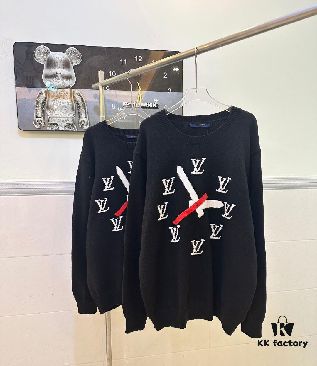 6930f56e6e68136f4d9b3fec Louis Vuitton Clock Jacquard Sweater