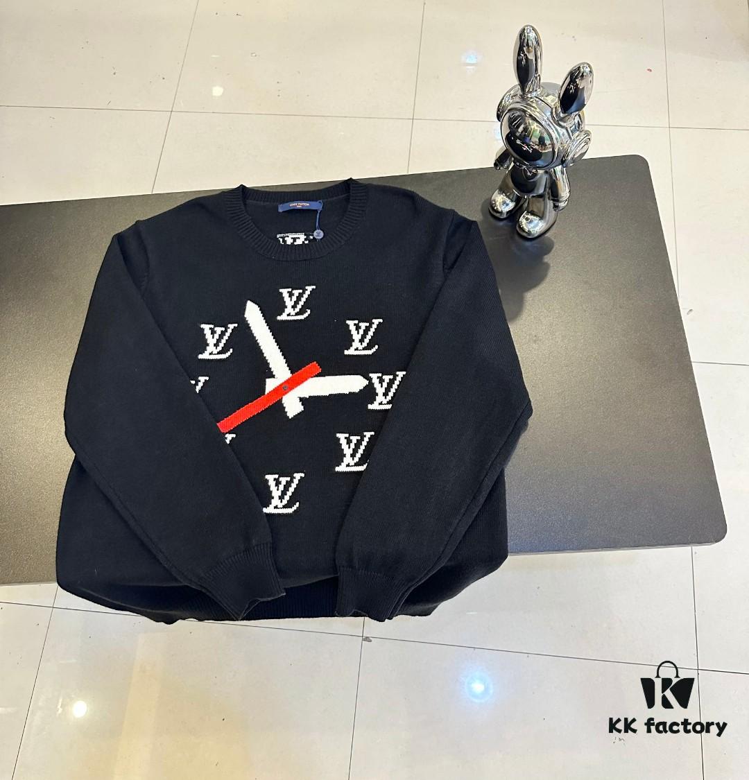 6930f5746e68136f4d9b3ff3 Louis Vuitton Clock Jacquard Sweater