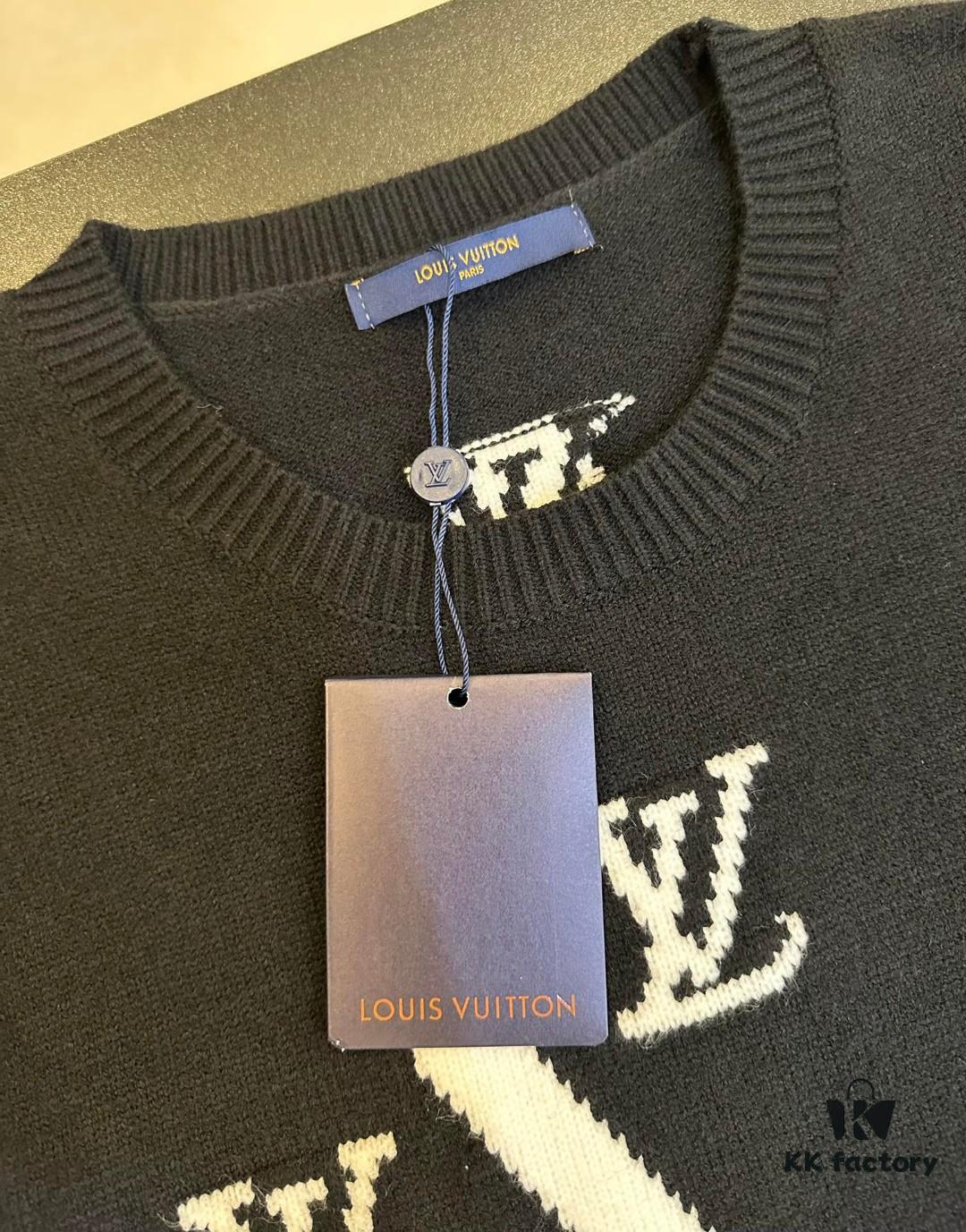 6930f5776e68136f4d9b3ff5 Louis Vuitton Clock Jacquard Sweater