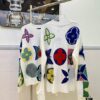 Louis Vuitton Classic Three-Flower Floral Round-Neck Long-Sleeve Sweater