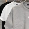 6930f59f6e68136f4d9b4013 LV Louis Vuitton 2025 Spring/Summer New Arrival Round Neck Short Sleeve T-Shirt with Front Embroidery and Back Chain Stitch Design, Made from 320g Double-Layer Combed Cotton Fabric, Slightly Loose Fit, Soft and Substantial Fabric Texture, Unisex Style