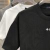 6930f5a96e68136f4d9b401f LV Louis Vuitton 2025 Spring/Summer New Arrival Round Neck Short Sleeve T-Shirt with Front Embroidery and Back Chain Stitch Design, Made from 320g Double-Layer Combed Cotton Fabric, Slightly Loose Fit, Soft and Substantial Fabric Texture, Unisex Style