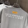 6930f5ab6e68136f4d9b4021 LV Louis Vuitton 2025 Spring/Summer New Arrival Round Neck Short Sleeve T-Shirt with Front Embroidery and Back Chain Stitch Design, Made from 320g Double-Layer Combed Cotton Fabric, Slightly Loose Fit, Soft and Substantial Fabric Texture, Unisex Style