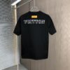 6930f5ad6e68136f4d9b4025 LV Louis Vuitton 2025 Spring/Summer New Arrival Round Neck Short Sleeve T-Shirt with Front Embroidery and Back Chain Stitch Design, Made from 320g Double-Layer Combed Cotton Fabric, Slightly Loose Fit, Soft and Substantial Fabric Texture, Unisex Style