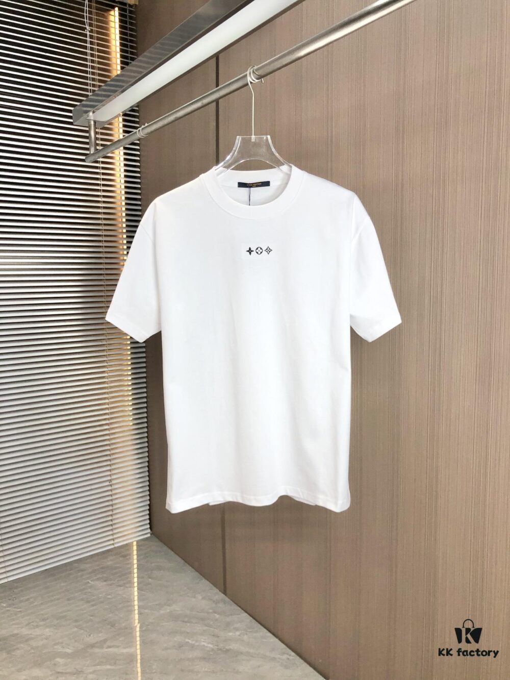 6930f5b06e68136f4d9b4027 LV Louis Vuitton 2025 Spring-Summer New Arrival Round Neck Short Sleeve T-Shirt with Front Embroidery and Back Chain Stitching, Made from 320g Double-Combed Cotton Fabric, Slightly Loose Fit, Soft and Substantial Texture, Unisex Design