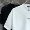 6930f5b06e68136f4d9b4028 LV Louis Vuitton 2025 Spring-Summer New Arrival Round Neck Short Sleeve T-Shirt with Front Embroidery and Back Chain Stitching, Made from 320g Double-Combed Cotton Fabric, Slightly Loose Fit, Soft and Substantial Texture, Unisex Design