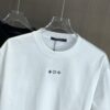 6930f5b16e68136f4d9b4029 LV Louis Vuitton 2025 Spring-Summer New Arrival Round Neck Short Sleeve T-Shirt with Front Embroidery and Back Chain Stitching, Made from 320g Double-Combed Cotton Fabric, Slightly Loose Fit, Soft and Substantial Texture, Unisex Design