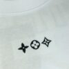 6930f5b76e68136f4d9b4030 LV Louis Vuitton 2025 Spring-Summer New Arrival Round Neck Short Sleeve T-Shirt with Front Embroidery and Back Chain Stitching, Made from 320g Double-Combed Cotton Fabric, Slightly Loose Fit, Soft and Substantial Texture, Unisex Design
