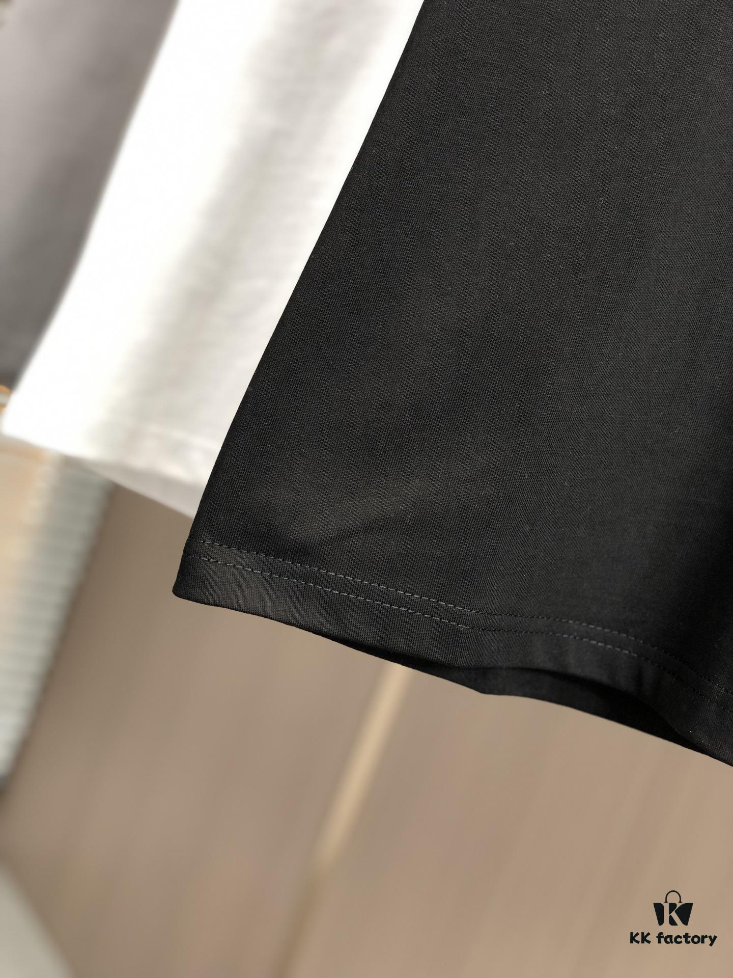 6930f5ca6e68136f4d9b4042 LV Louis Vuitton 2025 Spring/Summer New Arrival Round Neck Short Sleeve T-Shirt with Hot-Stone Embellishment and Engraved Pattern Technique, Made from High-Density 320g Double-Yarn Combed Cotton Fabric, Slightly Loose Fit, Soft and Substantial Fabric Texture, Unisex Design