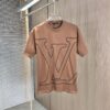6930f5d36e68136f4d9b404a LV Louis Vuitton 2025 Spring/Summer New Arrival Round Neck Short Sleeve T-Shirt with Chain and Single Needle Embroidery, Premium 320g Double-Combed Cotton Fabric, Slightly Loose Fit, Unisex Design