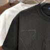 6930f5de6e68136f4d9b4054 Louis Vuitton 2025 Spring/Summer New Arrival Round Neck Short Sleeve T-Shirt with Chain and Single-Needle Embroidery, Premium 320g Double-Combed Cotton Fabric, Slightly Loose Unisex Fit