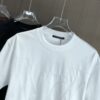6930f5e66e68136f4d9b405c LV Louis Vuitton 2025 Spring/Summer New Arrival Round Neck Short Sleeve T-Shirt with Chain and Single Needle Embroidery, Premium 320g Double-Combed Cotton Fabric, Slightly Loose Unisex Fit