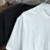 6930f5e86e68136f4d9b405d LV Louis Vuitton 2025 Spring/Summer New Arrival Round Neck Short Sleeve T-Shirt with Chain and Single Needle Embroidery, Premium 320g Double-Combed Cotton Fabric, Slightly Loose Unisex Fit