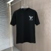 6930f5f06e68136f4d9b4064 LV Louis Vuitton 2025 Spring/Summer New Arrival Round Neck Short Sleeve T-Shirt with Hand-Painted Print, Made from 320g Double-Combed Cotton Fabric, Slightly Loose Fit, Soft and Substantial Fabric Texture, Unisex Design