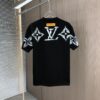 6930f5f76e68136f4d9b406b LV Louis Vuitton 2025 Spring/Summer New Arrival Round Neck Short Sleeve T-Shirt with Hand-Painted Print, Made from 320g Double-Combed Cotton Fabric, Slightly Loose Fit, Soft and Substantial Fabric Texture, Unisex Design