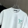 6930f5fa6e68136f4d9b406f LV Louis Vuitton 2025 Spring-Summer New Arrival Round Neck Short Sleeve T-Shirt with Hand-Painted Print, Made from 320g Double-Layer Combed Cotton Fabric, Slightly Loose Fit, Soft and Substantial Fabric Texture, Unisex Design