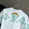 6930f6056e68136f4d9b4079 LV Louis Vuitton 2025 Spring-Summer New Arrival Round Neck Short Sleeve T-Shirt with Hand-Painted Print, Made from 320g Double-Layer Combed Cotton Fabric, Slightly Loose Fit, Soft and Substantial Fabric Texture, Unisex Design