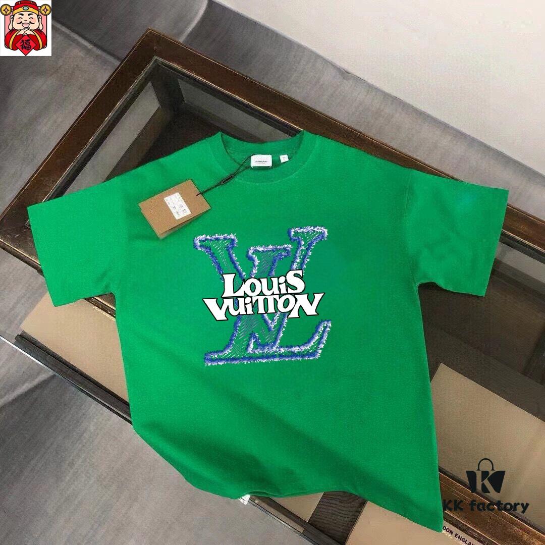 6930f67d6e68136f4d9b410f LV Louis Vuitton Men's Casual Short-Sleeve T-Shirt, 2025 Spring/Summer New Arrival, Premium Logo Craftsmanship, Imported Silk-Cotton Fabric, Stylish and Versatile Design