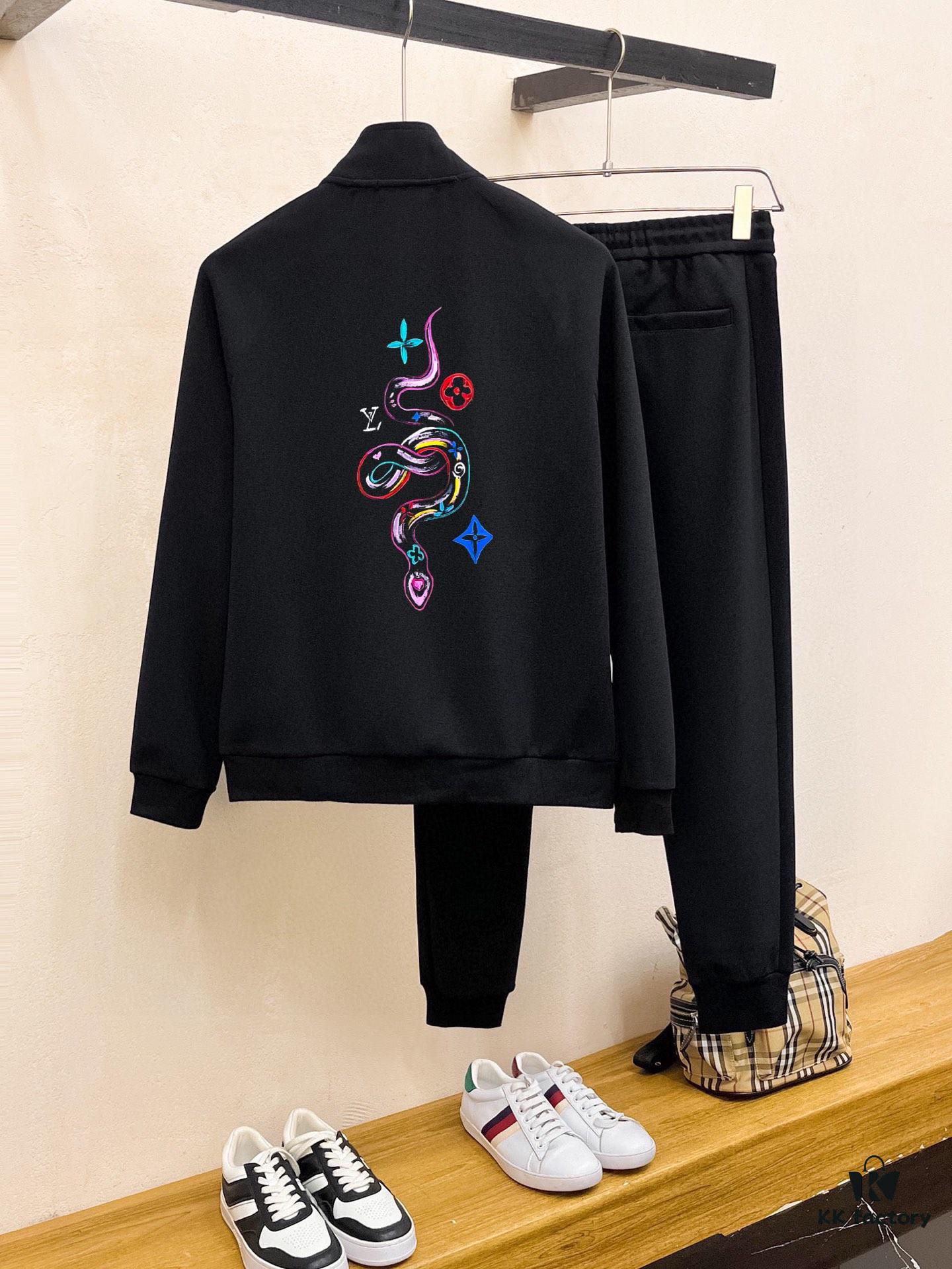 6930f68e6e68136f4d9b411b Louis Vuitton 2025 New Arrival Knit Cardigan Hoodie Set – Premium 100% Roman Cotton, Natural Comfort, Elegant Design