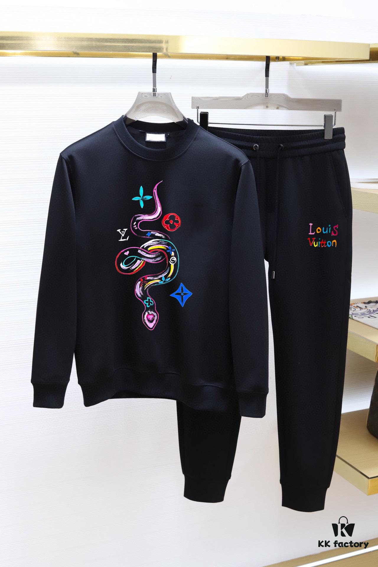 6930f6a66e68136f4d9b412f LV Louis Vuitton 2025 New Arrival Premium Hoodie Set - Pure High-Quality Roman Cotton, Natural Comfort and Elegant Design