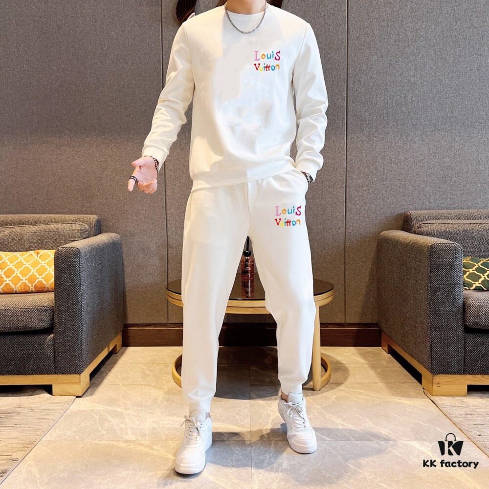 6930f6ae6e68136f4d9b4136 【LV Louis Vuitton】(Plus-Size Friendly) 2025 New Arrival Hoodie Set – Premium Authentic Roman Cotton, Natural Comfort and Elegance