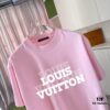 6930f6c26e68136f4d9b414d Louis Vuitton 2025 Summer New Arrival Personalized Letter Logo Print Custom 300g Fabric Short Sleeve T-Shirt Unisex