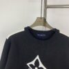 New Louis Vuitton LV Panda Color-Block Three-Leaf Grass Script Unisex Casual Round-Neck Sweater