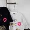 6930f6ec6e68136f4d9b4175 New LV Louis Vuitton 2024 Graffiti Print Short Sleeve T-Shirt, Premium 260g 32s Double Yarn Fabric, Soft and Comfortable Unisex Design, Stylish and Versatile