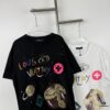 6930f6f36e68136f4d9b417a New LV Louis Vuitton 2024 Graffiti Print Short Sleeve T-Shirt, Premium 260g 32s Double Yarn Fabric, Soft and Comfortable Unisex Design, Stylish and Versatile