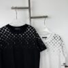New Louis Vuitton 270g Crew Neck Short Sleeve T-Shirt with Gradient Starry Night Logo Print