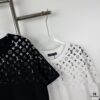 New Louis Vuitton 270g Crew Neck Short Sleeve T-Shirt with Gradient Starry Night Logo Print