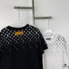 New Louis Vuitton 270g Crew Neck Short Sleeve T-Shirt with Gradient Starry Night Logo Print