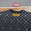 New Louis Vuitton 270g Crew Neck Short Sleeve T-Shirt with Gradient Starry Night Logo Print