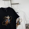 6930f70d6e68136f4d9b4191 New Arrival LOUIS VUITTON Western Cowboy Style Fully Embroidered Short Sleeve T-Shirt, High-Density Imported 270g Fabric, High-Temperature Dyeing and Post-Setting Treatment! Complete Triple Labeling