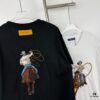 6930f70e6e68136f4d9b4193 New Arrival LOUIS VUITTON Western Cowboy Style Fully Embroidered Short Sleeve T-Shirt, High-Density Imported 270g Fabric, High-Temperature Dyeing and Post-Setting Treatment! Complete Triple Labeling
