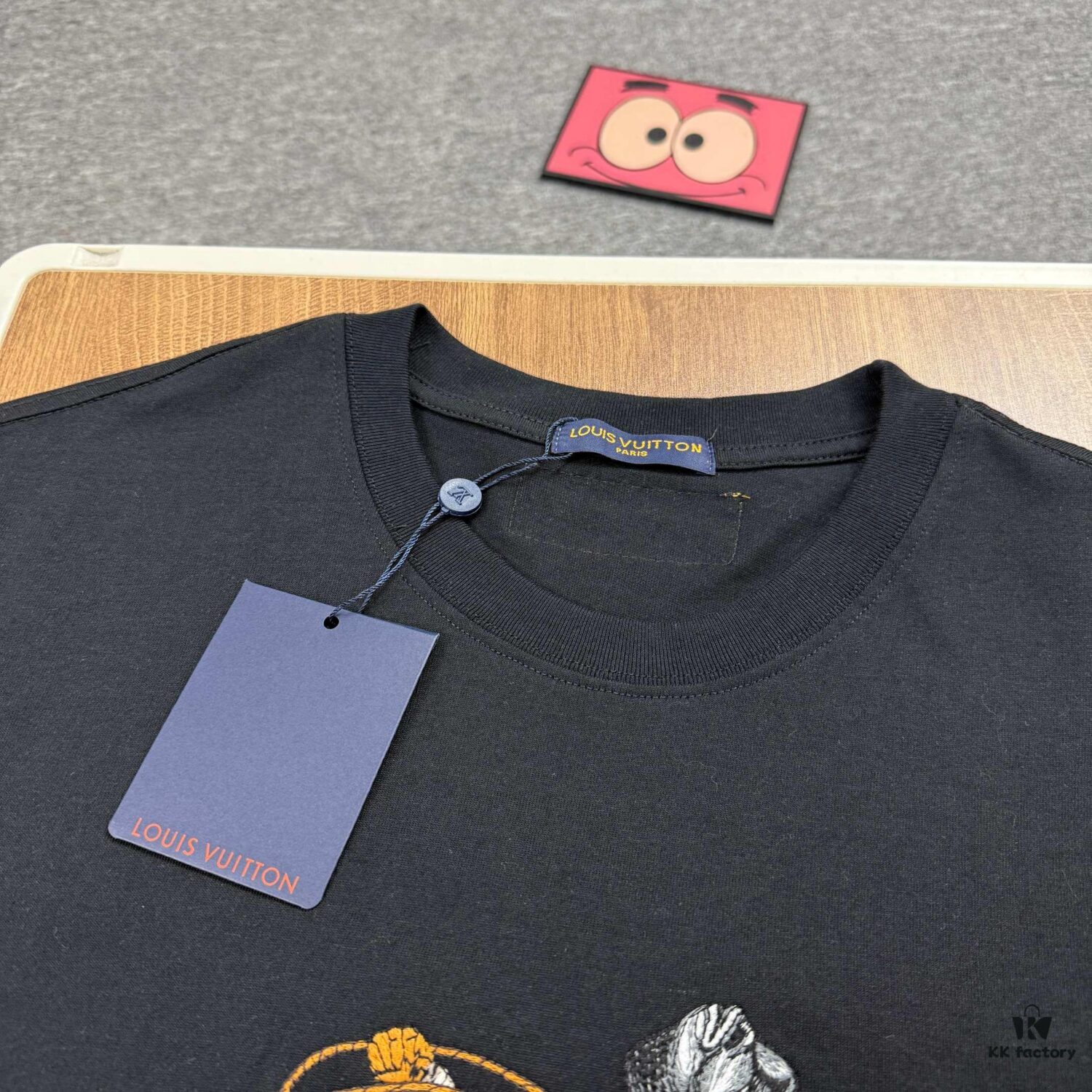 6930f70f6e68136f4d9b4194 New Arrival LOUIS VUITTON Western Cowboy Style Fully Embroidered Short Sleeve T-Shirt, High-Density Imported 270g Fabric, High-Temperature Dyeing and Post-Setting Treatment! Complete Triple Labeling