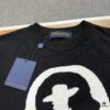 6930f7266e68136f4d9b41a5 New Arrival Louis Vuitton Unisex Black and White Portrait Knit Short Sleeve T-Shirt