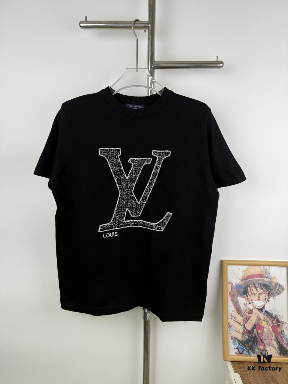 6930f7276e68136f4d9b41a7 New Louis Vuitton LV Embroidered Crew Neck Logo Short Sleeve Unisex