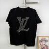 6930f7276e68136f4d9b41a7 New Louis Vuitton LV Embroidered Crew Neck Logo Short Sleeve Unisex